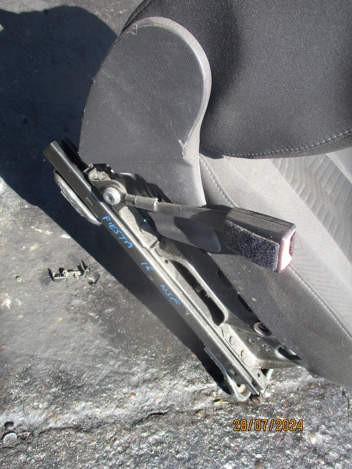 FORD FIESTA MK7 2017 NSF PASSENGER SIDE FRONT COMPLETE SEAT FABRIC