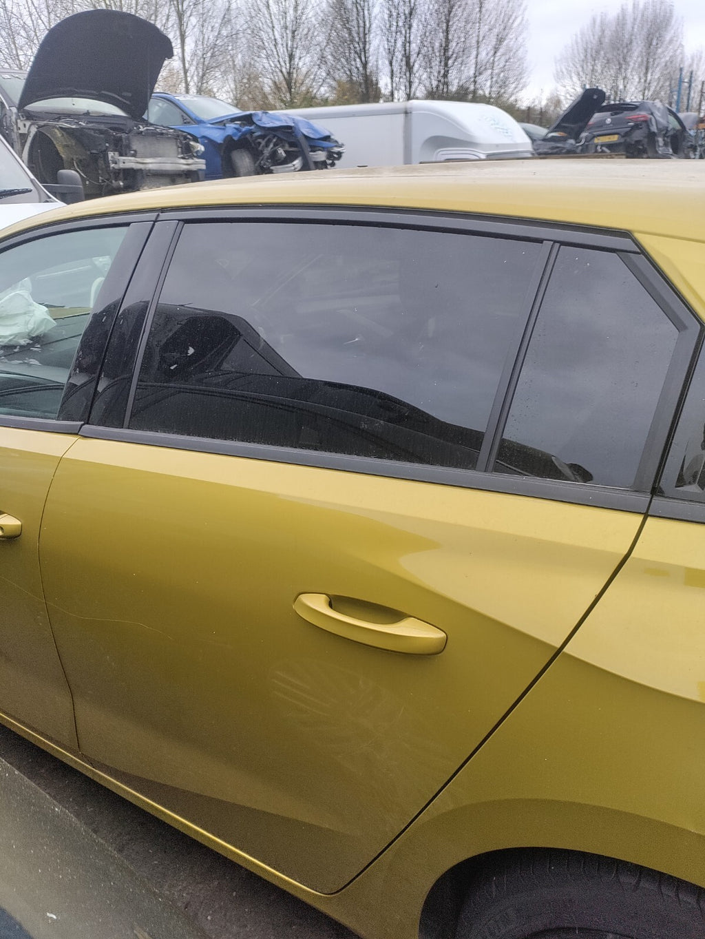 2023 VAUXHALL ASTRA L MK8 NSR PASSENGER SIDE REAR BARE DOOR AMBER YELLOW  ERV