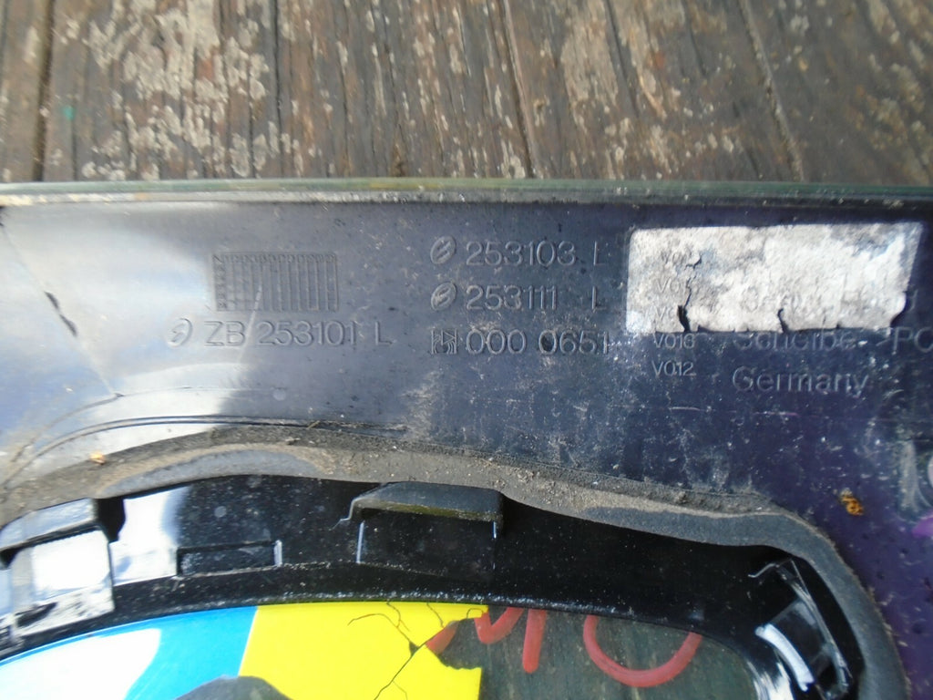 SMART CAR FORTWO COUPE 2006 NSR REAR PASSENGER SIDE QUARTER GLASS WINDOW