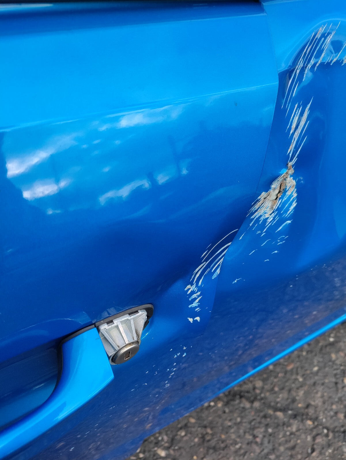 2024 VAUXHALL ASTRA L ESTATE NSF PASSENGER FRONT BARE DOOR DAMAGE BLUE ESM