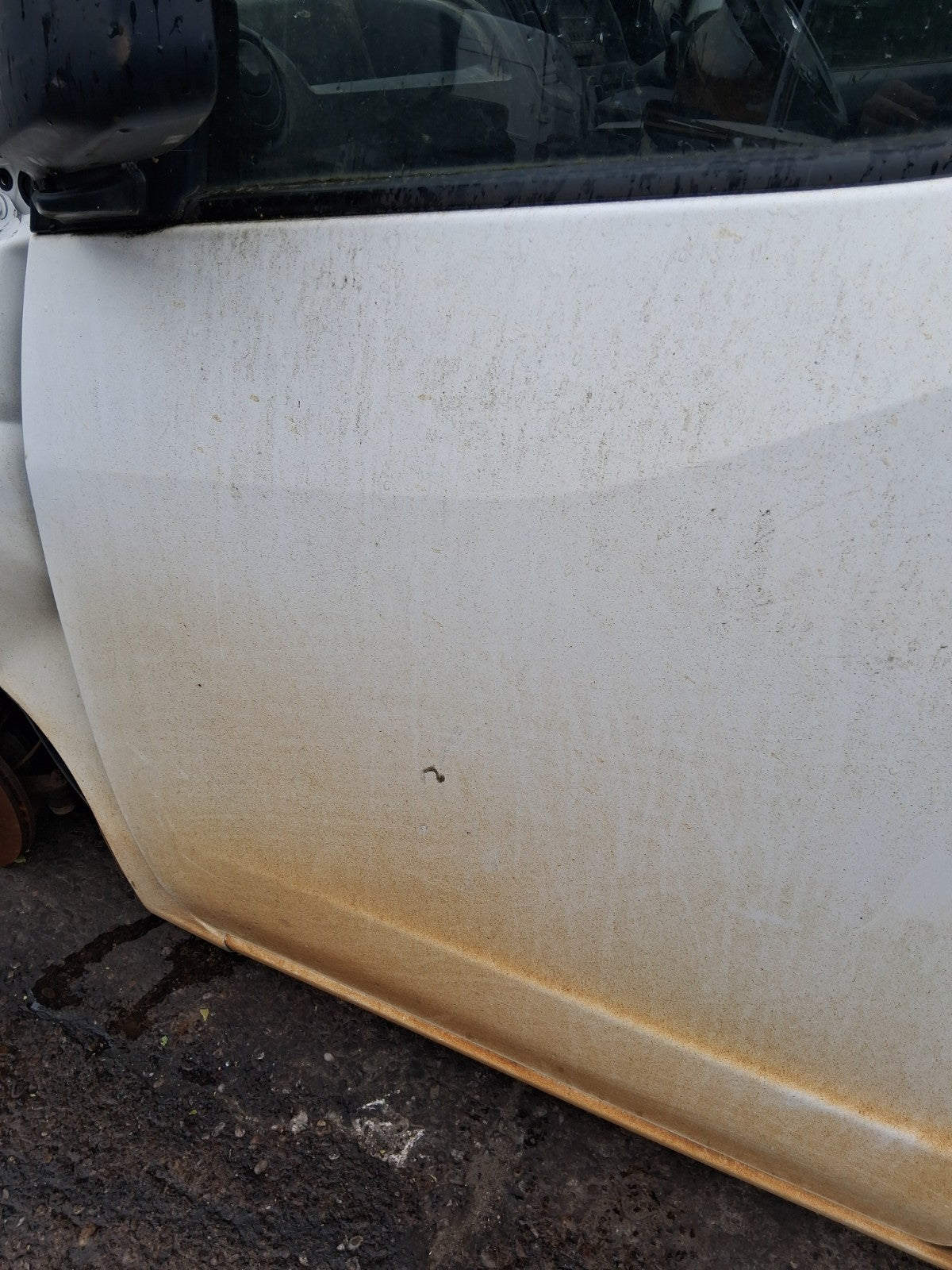 2018 NISSAN NV200 NSF PASSENGER SIDE FRONT LEFT BARE DOOR WHITE