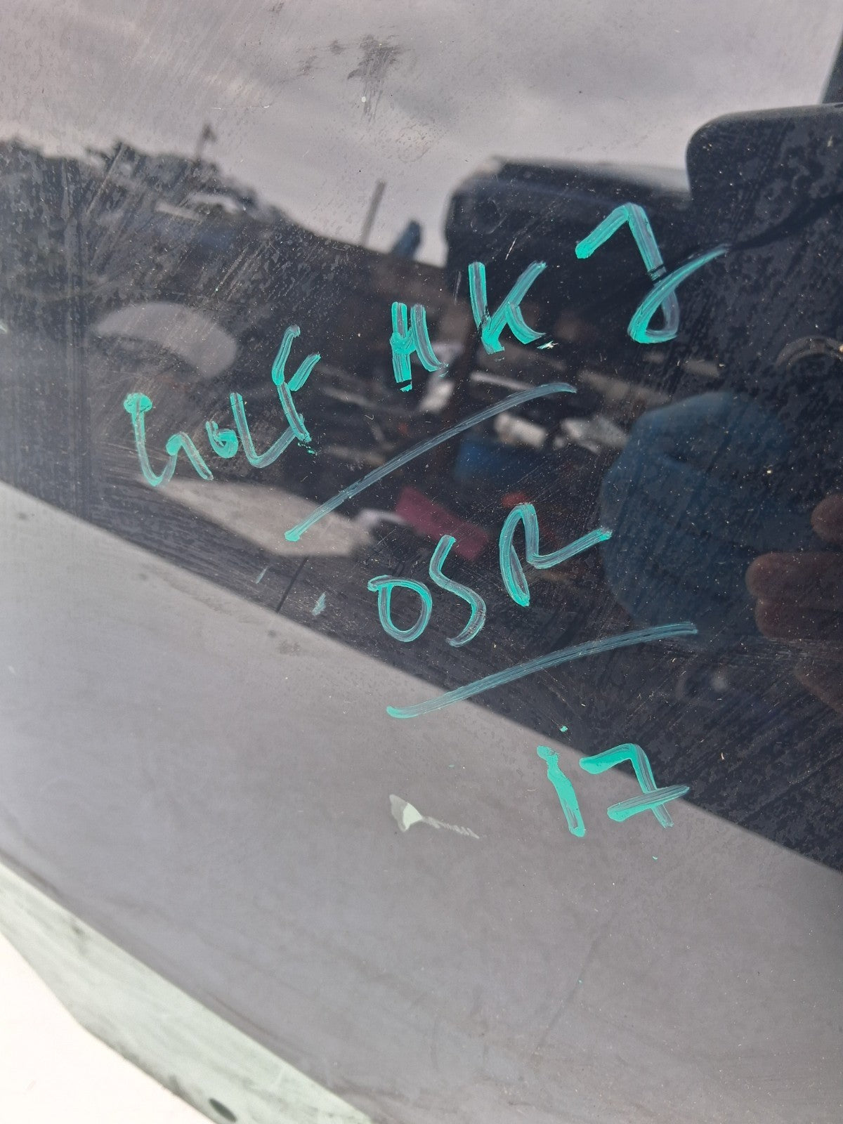 2017 VW VOLKSWAGEN GOLF MK7 OSR DRIVER RIGHT SIDE REAR WINDOW GLASS 566845026