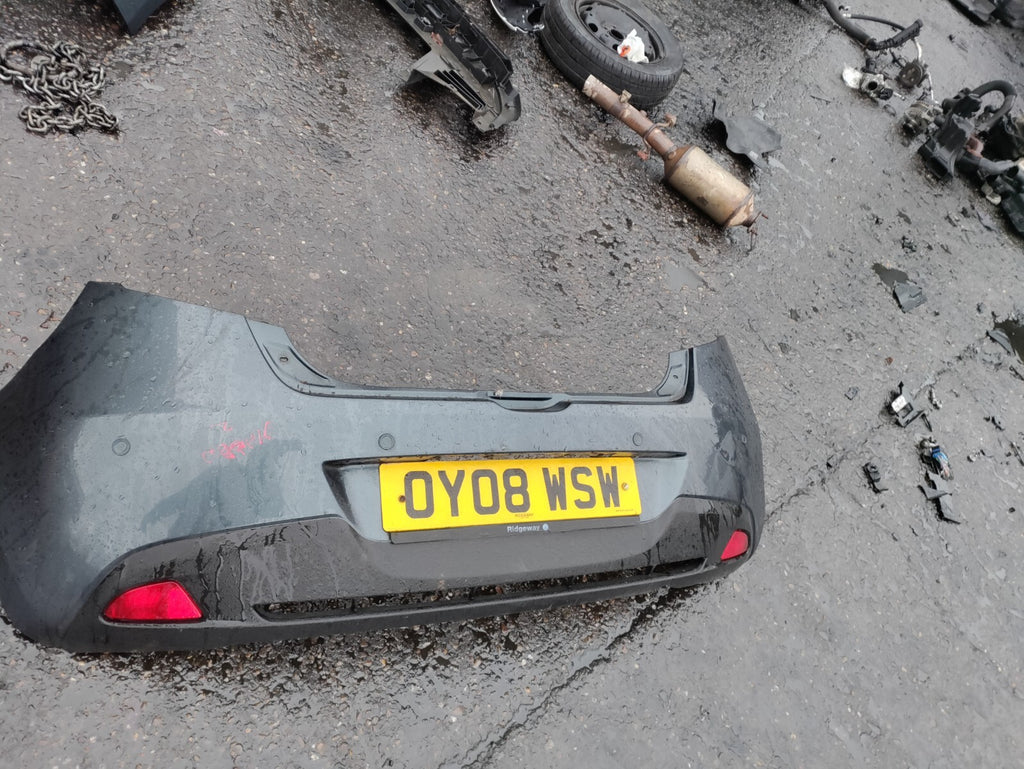 2008 MAZDA 2 MK2 REAR COMPLETE BUMPER GREY