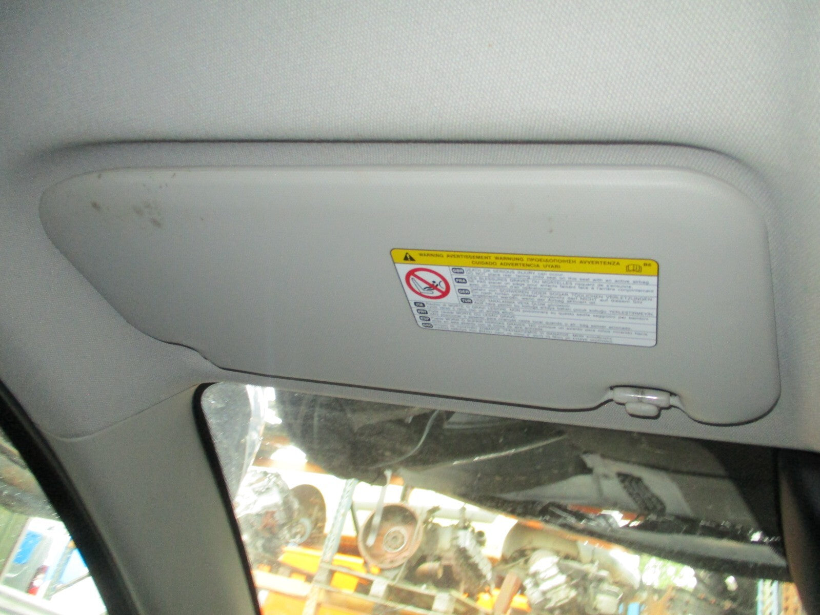 2013 MAZDA CX 5 MK1 NSF PASSENGER SIDE FRONT SUN VISOR