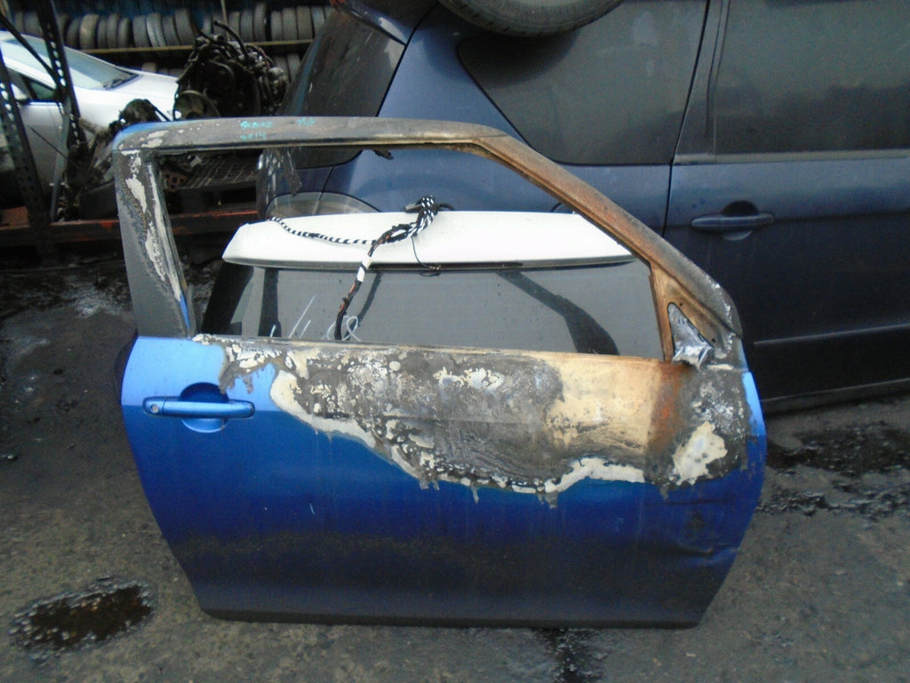 SUZUKI SWIFT MK3 2014 3 DOOR DRIVER OFF SIDE DOOR BLUE