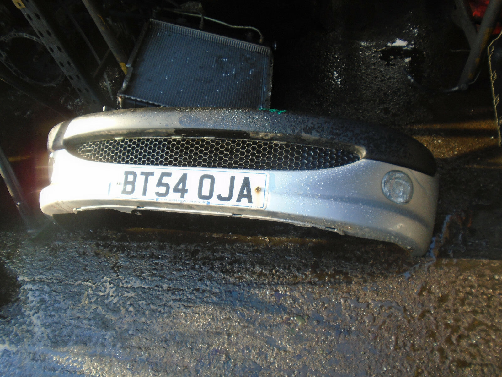 PEUGEOT 206 2004 FRONT COMPLETE BUMPER SILVER