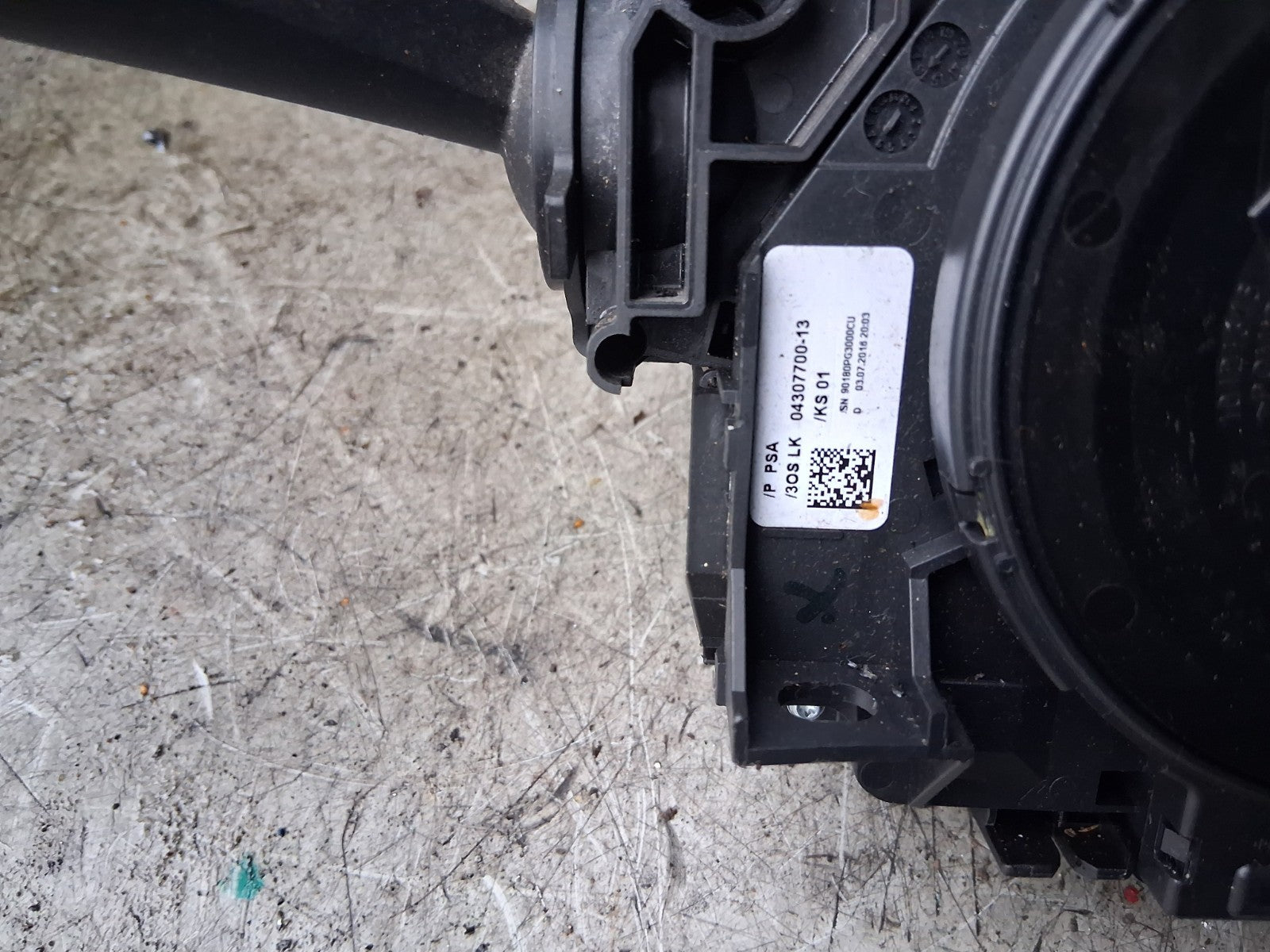 2016 CITROEN DS4 1.6 DIESEL INDICATOR WIPER STALK SWITCH WITH SQUIB 98000242ZD