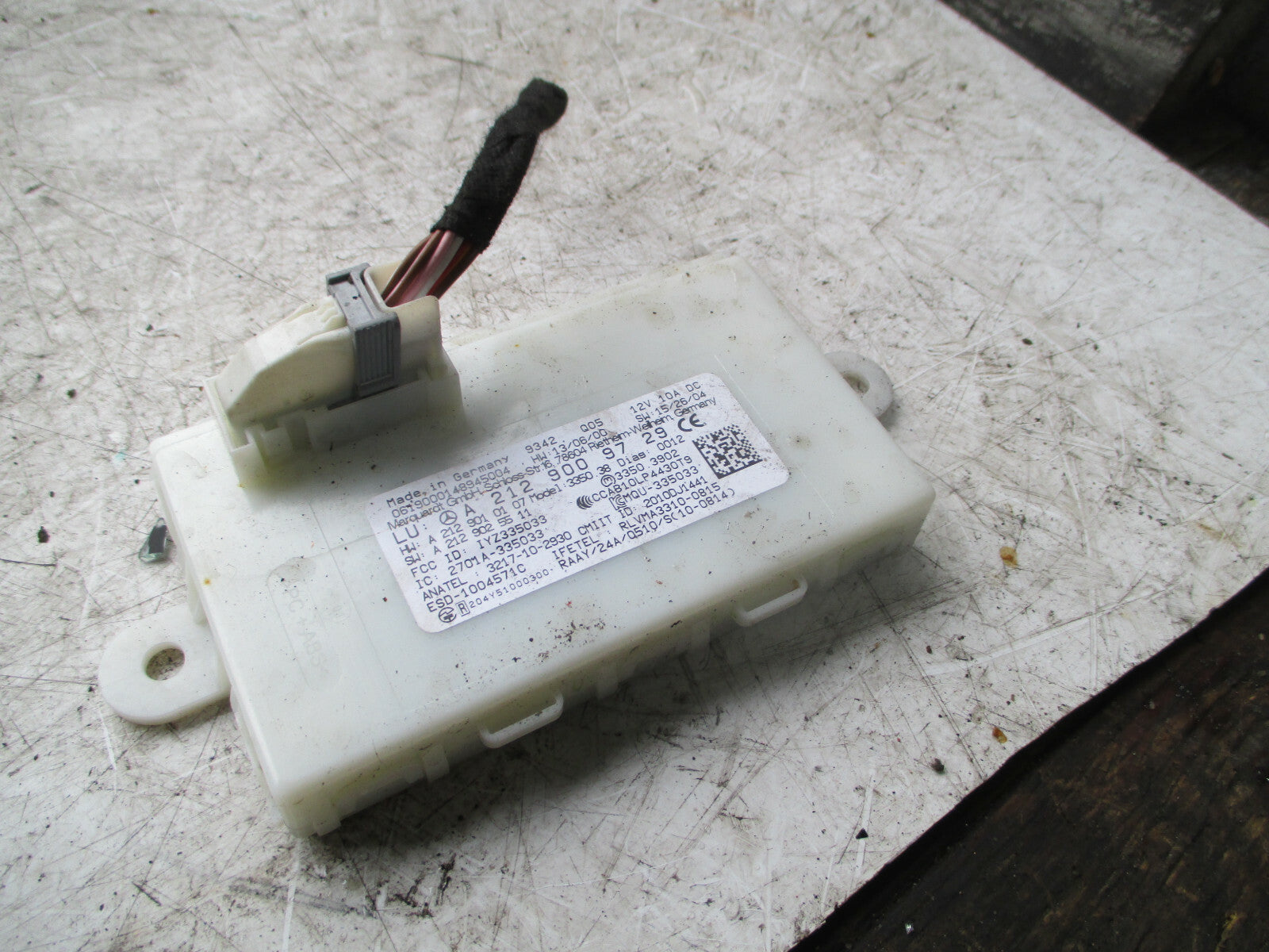 MERCEDES GLA X156 2018 KEYLESS DOOR CONTROL MODULE UNIT A2129009729