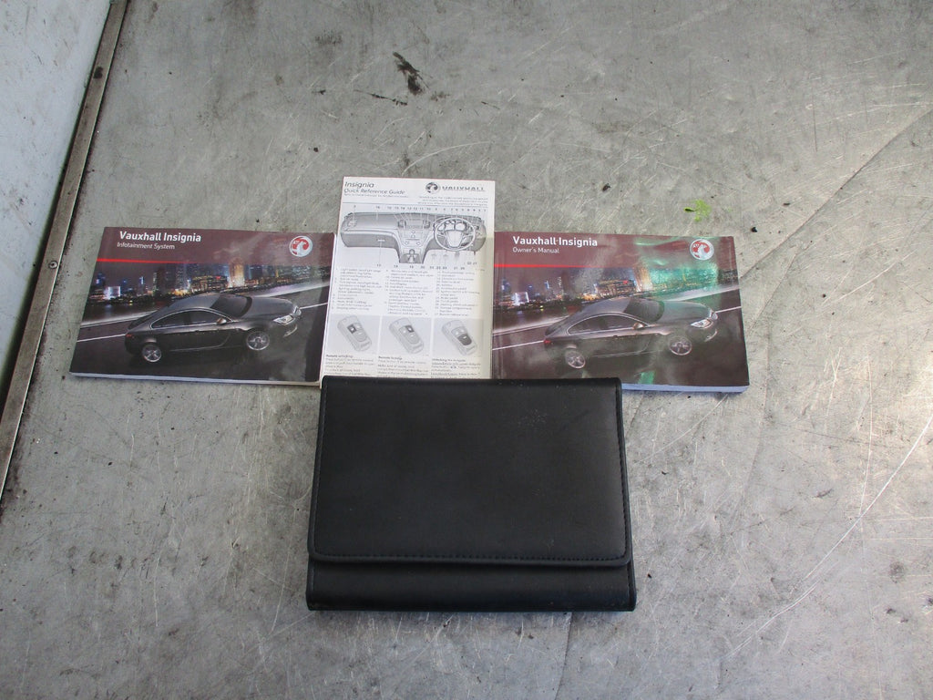 VAUXHALL INSIGNIA 08-13 MK1 PRE FACELIFT OWNER MANUAL BOOKLETS
