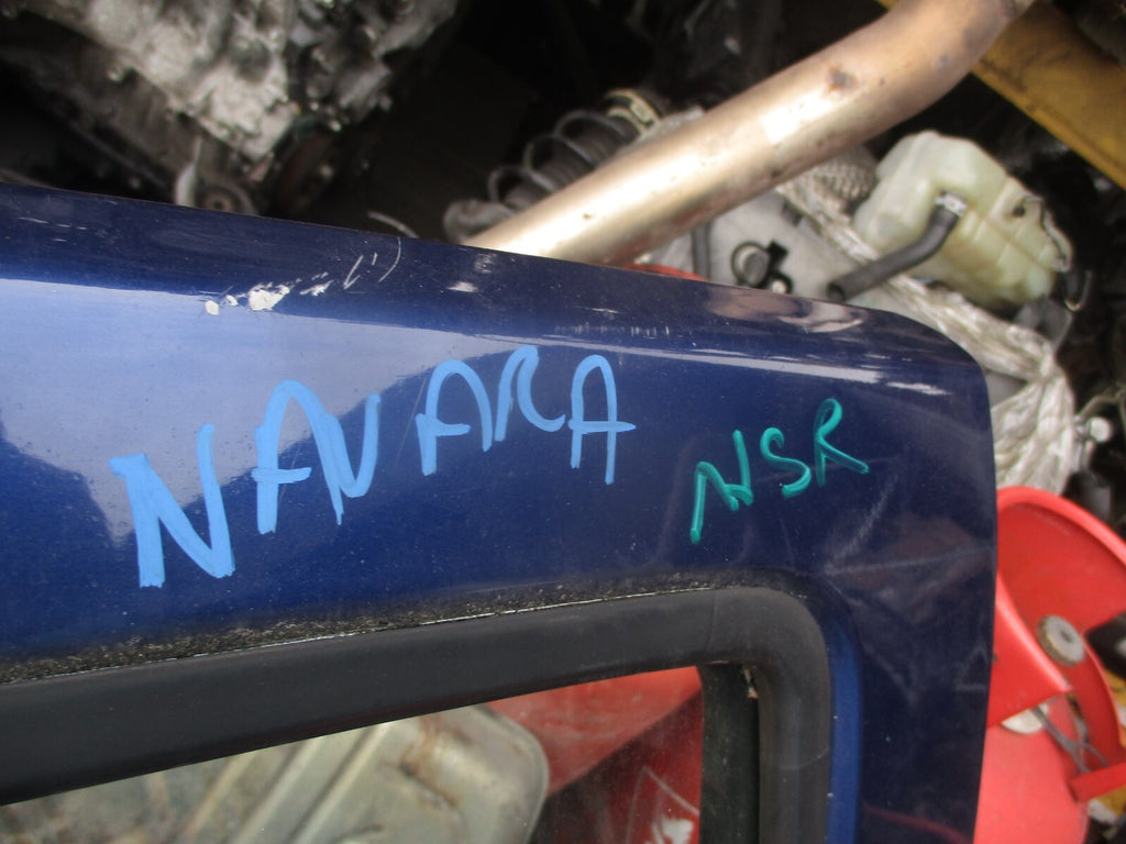 2002 NISSAN NAVARA D22 NSR PASSENGER SIDE REAR COMPLETE DOOR BLUE