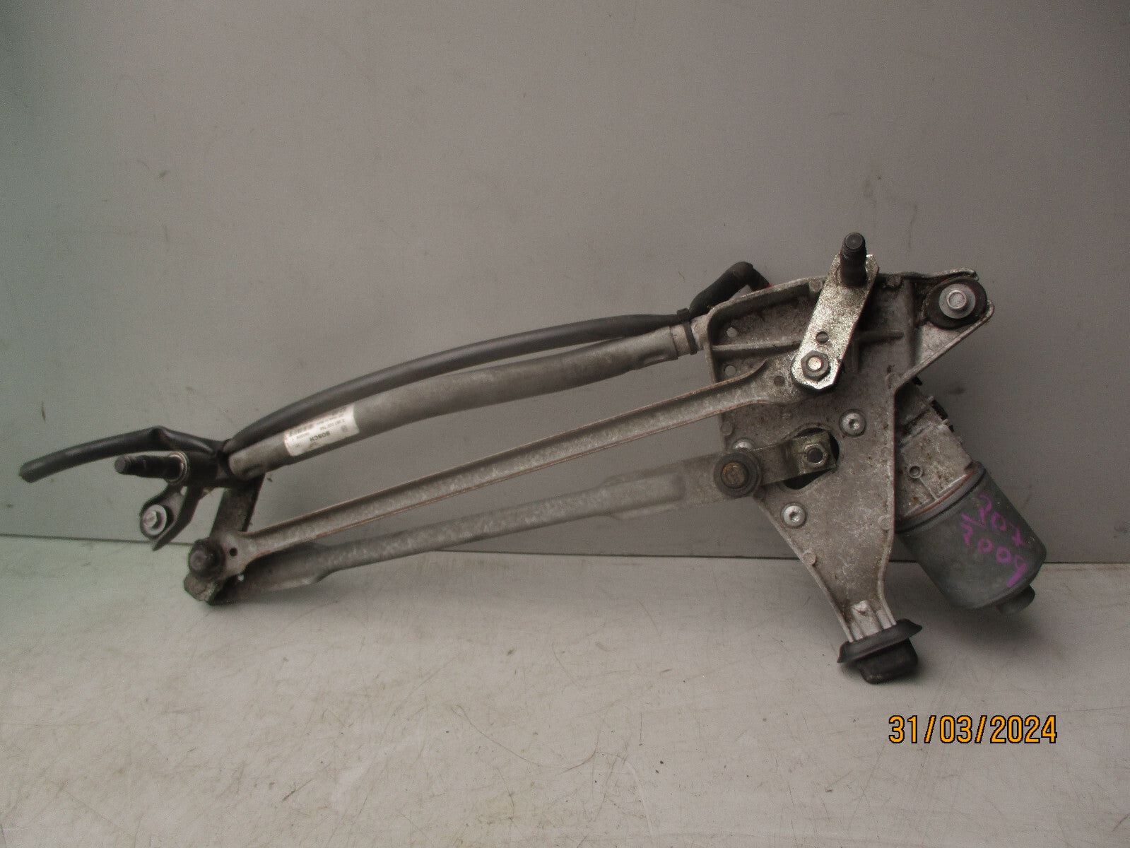 2009 PEUGEOT 207 FRONT WIPER MOTOR & LINKAGE 3397020745