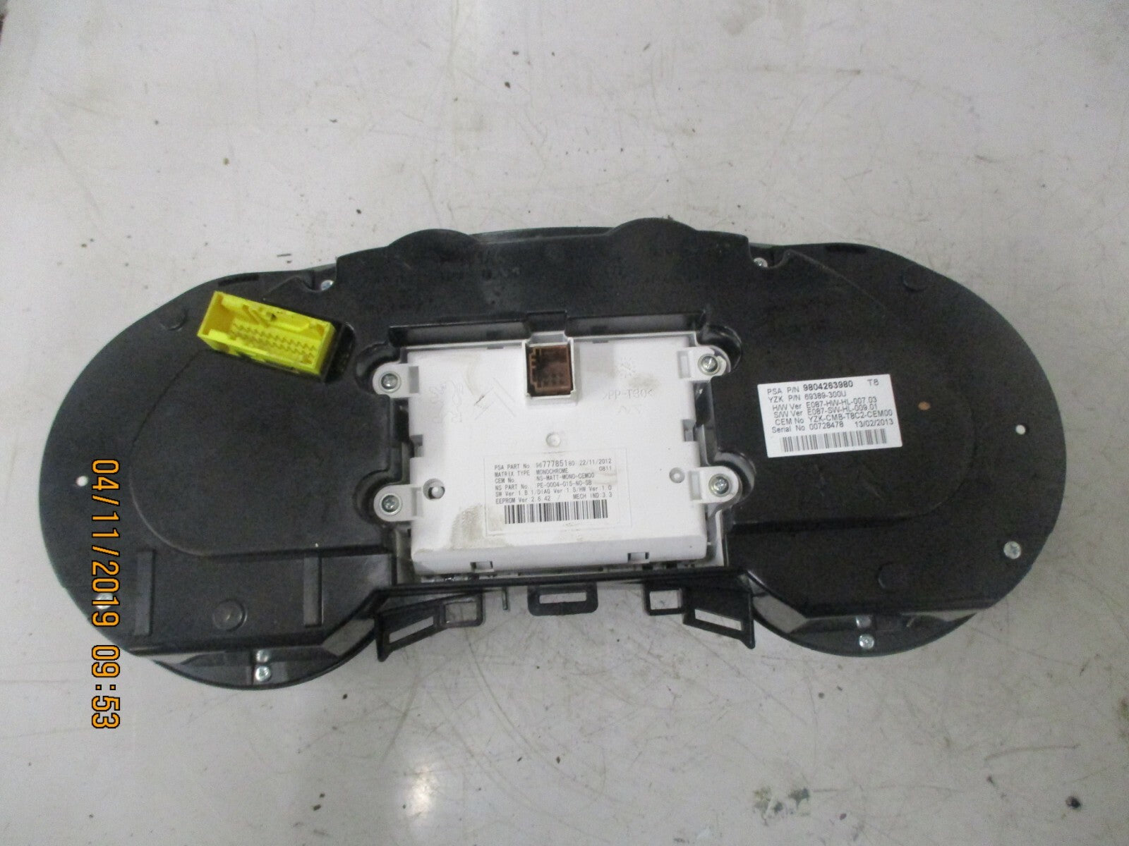 PEUGEOT 3008 2010 2.0 HDI DIESEL SPEEDO CLOCKS INSTRUMENT CLUSTER 9677785180