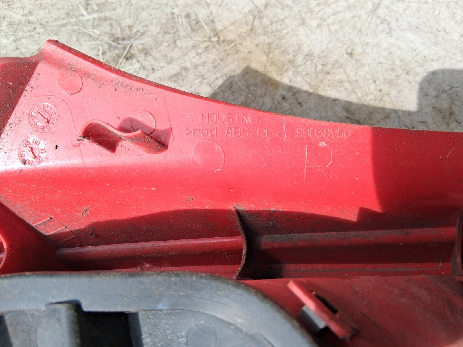 2012 VAUXHALL CORSA D OSR DRVER SIDE REAR RIGHT TAIL LIGHT 89038963A