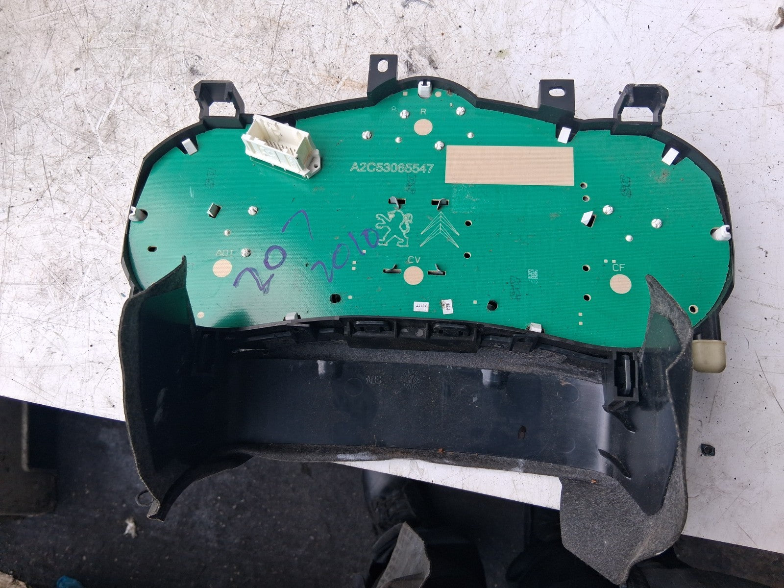 2010 PEUGEOT 207 SPEEDOMETER SPEEDO INSTRUMENT CLUSTER A2C53065547