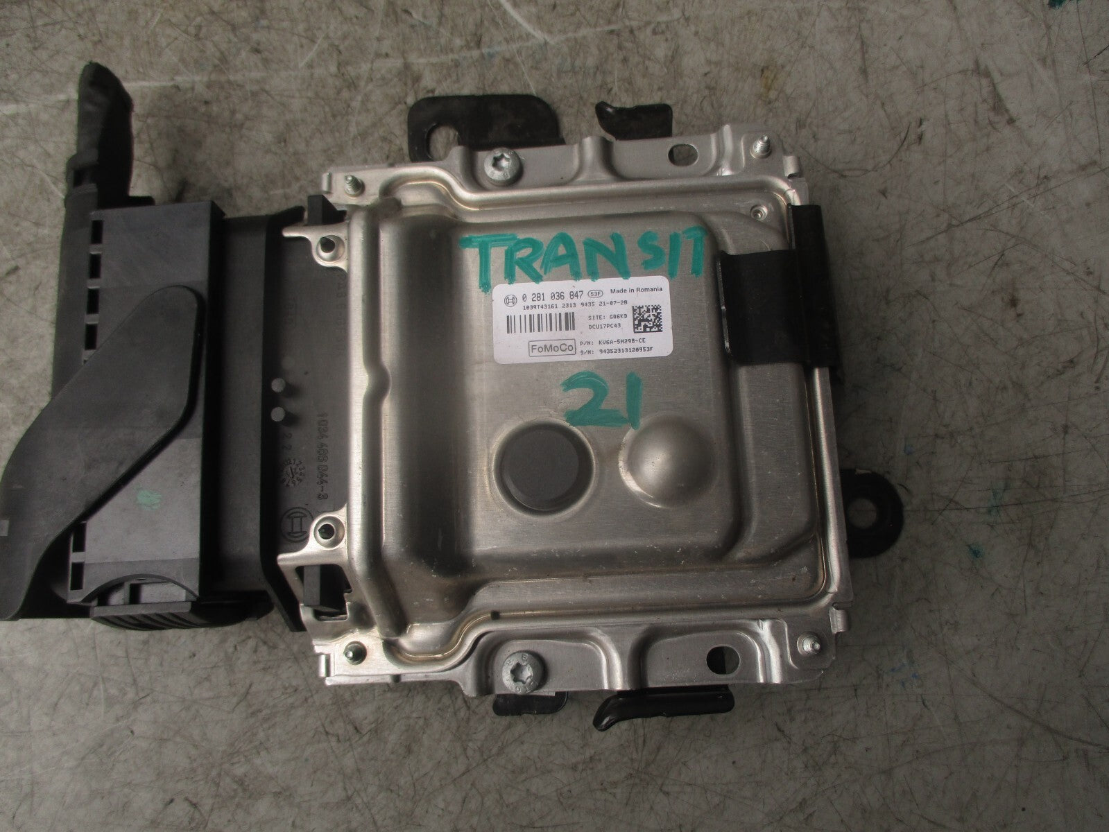2021 FORD TRANSIT 350 MK8 2.0 DIESEL ADBLUE DPF CONTROL UNIT ECU 0281036847