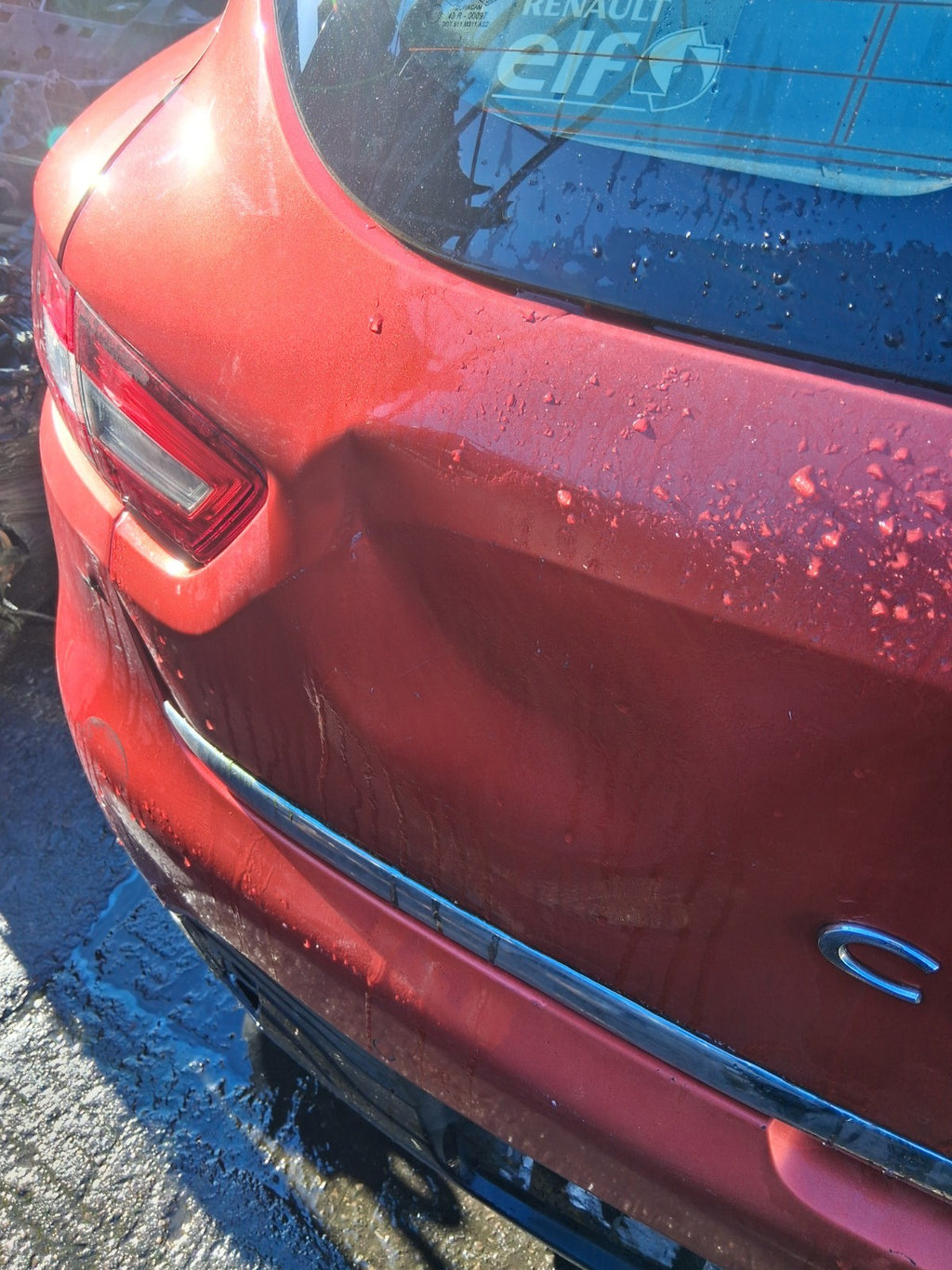 2013 RENAULT CLIO X98 MK4 REAR BARE TAILGATE BOOTLID RED