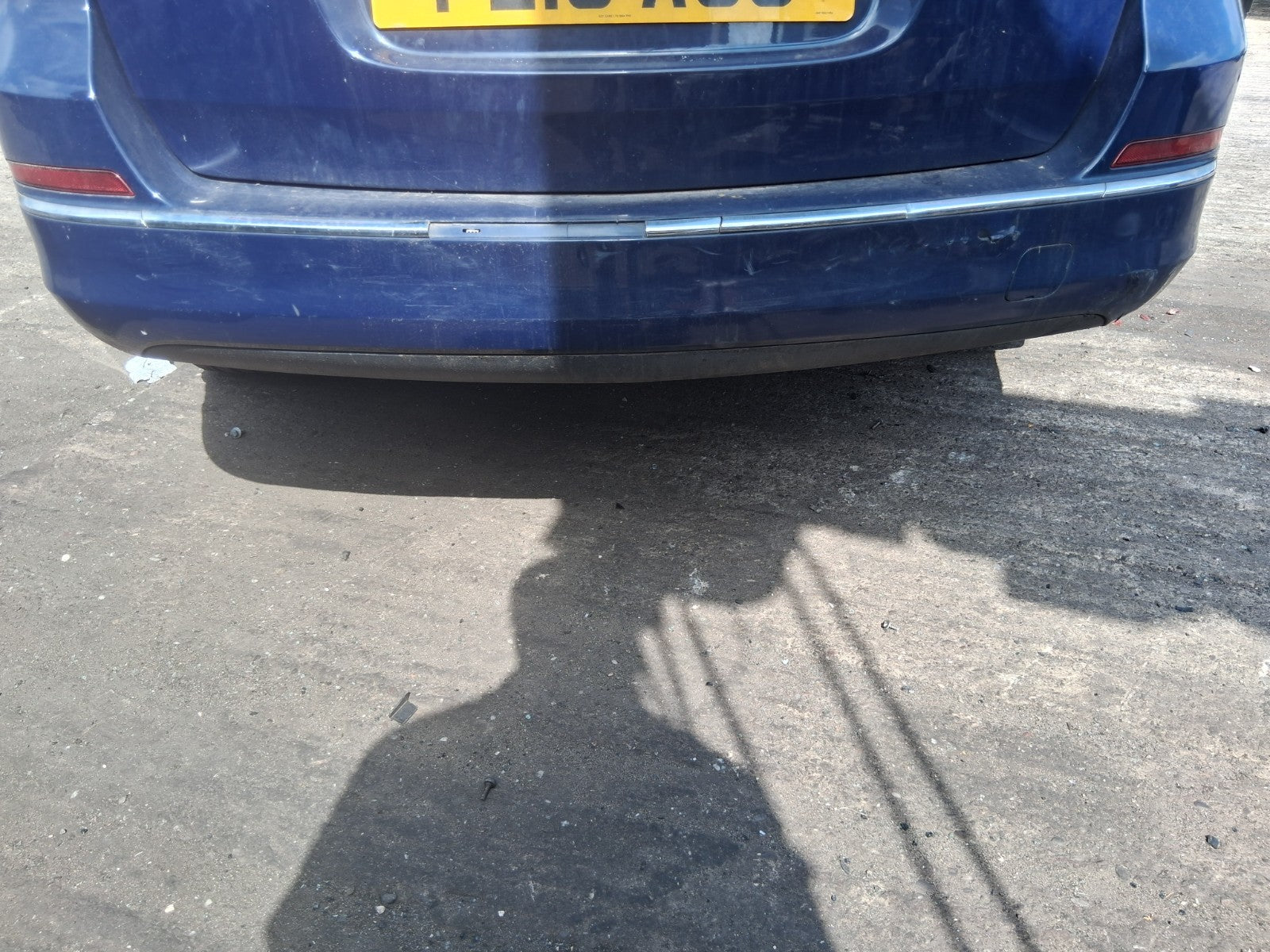 2013 VAUXHALL ASTRA J ESTATE REAR COMPLETE BUMPER BLUE