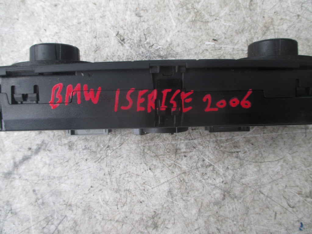 2006 BMW 1 SERIES AC AND HEATER CONTROL PANEL UNIT 64119110610