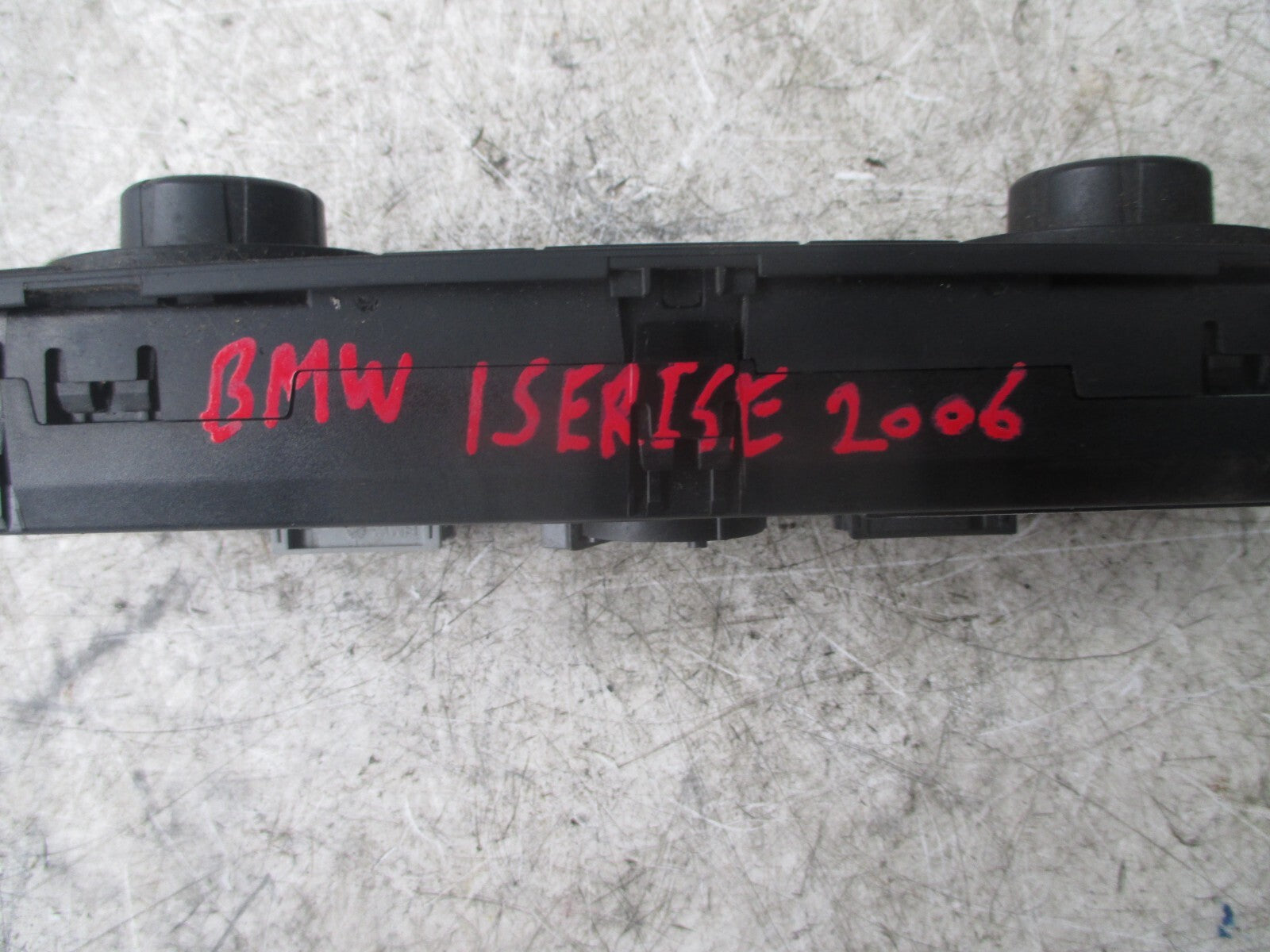 2006 BMW 1 SERIES AC AND HEATER CONTROL PANEL UNIT 64119110610