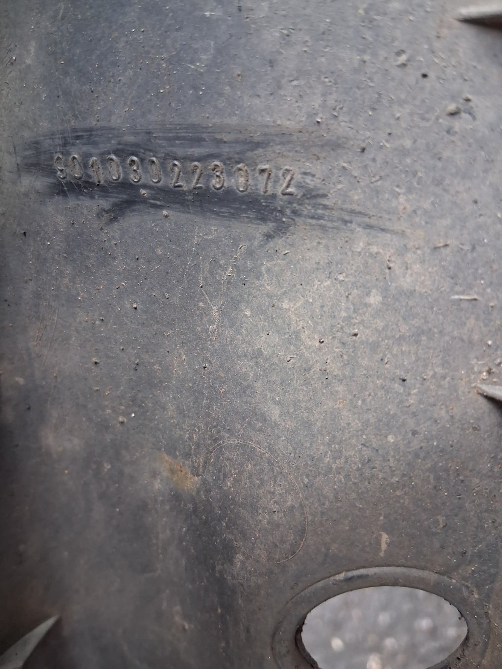2010 FIAT DOBLO MK1 REAR BUMPER BLACK