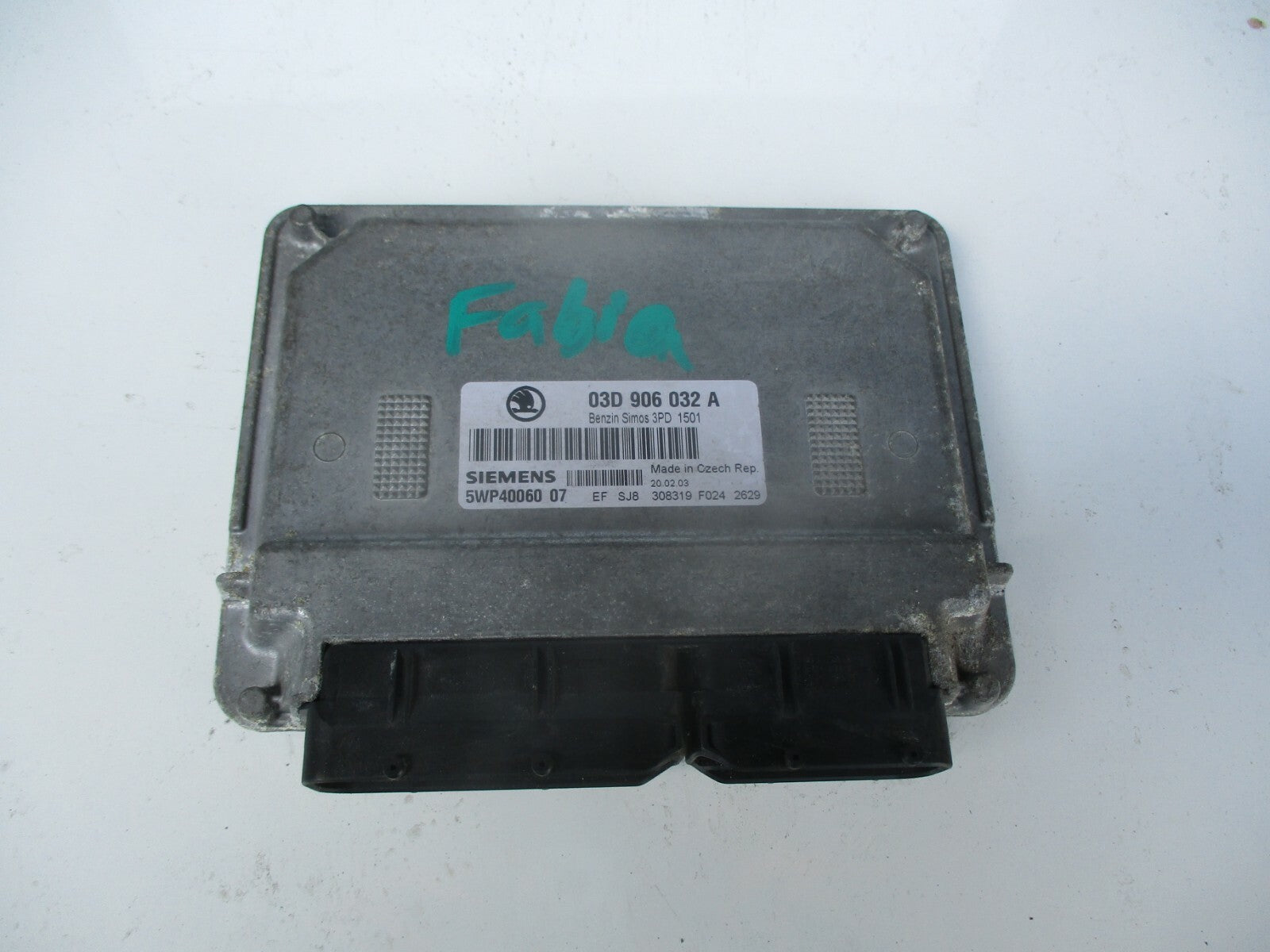 SKODA FABIA 6Y 2003 1.2 PETROL ECU ENGINE CONTROL UNIT MODULE 03D906032A