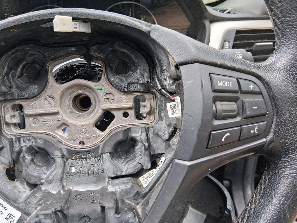 2015 BMW 3 SERIES F30 ESTATE MULTIFUNCTIONAL STEERING WHEEL 62558150E