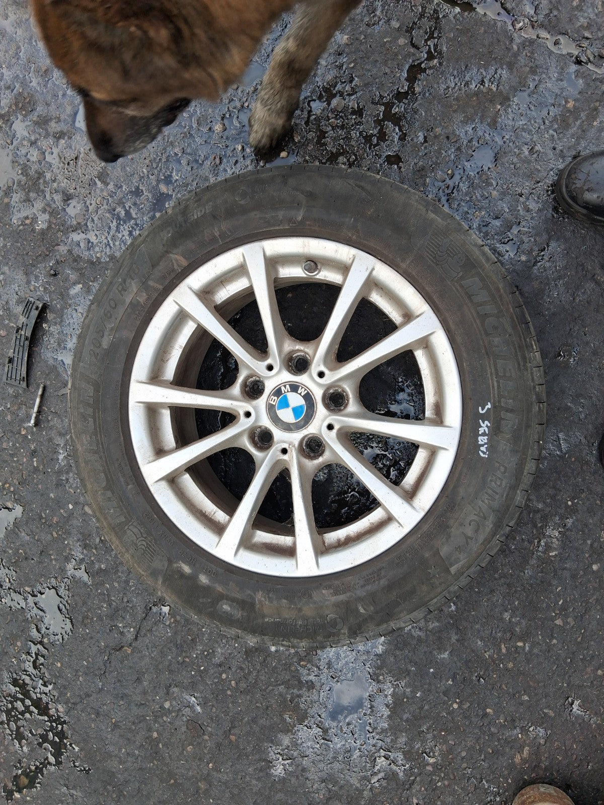 2015 BMW 3 SERIES F30 ESTATE 16 INCH ALLOY WHEEL WITH TYRE 205/60R16