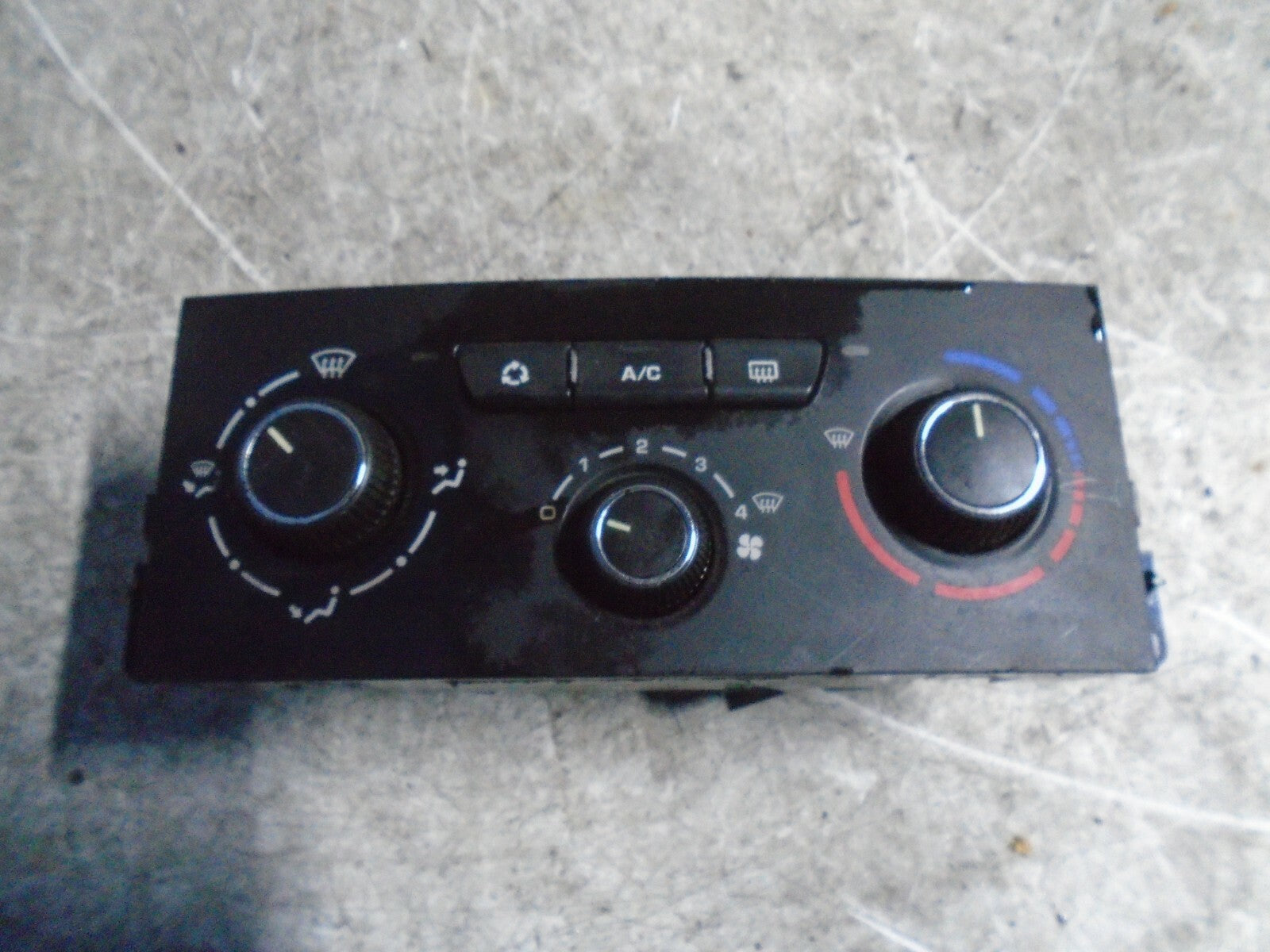 PEUGEOT 207 2009 HEATER AC CLIMATE CONTROL SWITCH PANEL